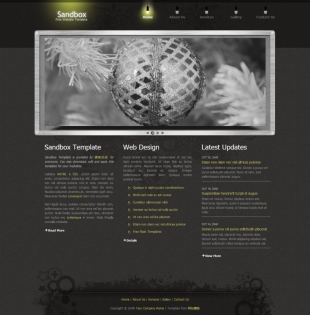 Sandbox Template英文模板网站电脑图片