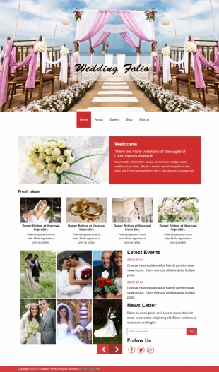 婚庆类英文模板网站制作电脑图片