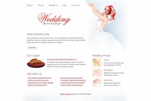 婚礼策划婚庆类英文模板网站电脑图片