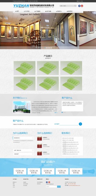 包装材料公司网站模板制作电脑图片