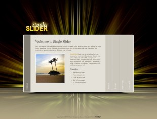 Single Sliders英文网站模板电脑图片