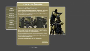 Counter-Strike template英文网站模板电脑图片