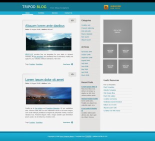 Tripod Blog Themes英文网站模板电脑图片