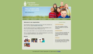 Charity template英文网站模板电脑图片