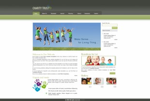 Charity Trust英文网站模板电脑图片
