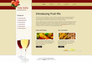 Fruit Mixs英文模板网站电脑图片