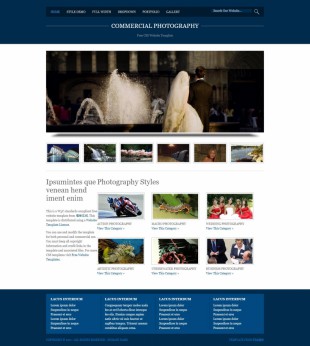 Commercial Photography英文模板网站电脑图片