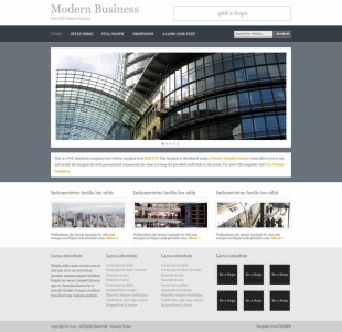 Modern Business英文模板网站电脑图片