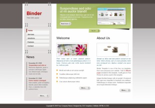 Binder Template英文模板网站电脑图片