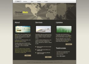 Global - CSS Templates英文模板网站电脑图片