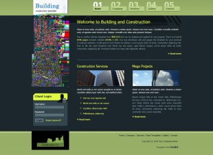 Building and Construction英文模板网站电脑图片