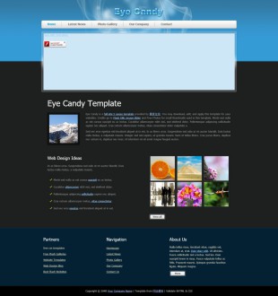 Eye Candy英文模板网站电脑图片