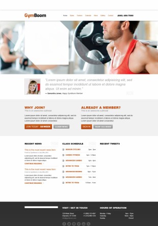 大气商业体育健身运动企业响应式英文网站模板制作电脑图片