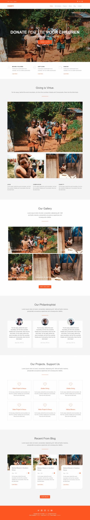 儿童公益组织企业官网模板网站制作电脑图片