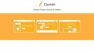 橙色手机app应用官网三版合一网站模板建设电脑图片