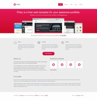 大红色简洁的网站建设企业官方模板网站制作电脑图片