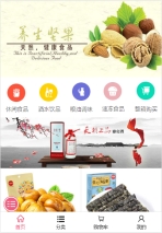 食品类网站建设模板手机图片